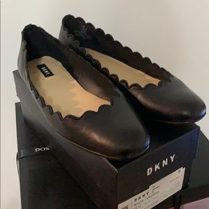 DKNY Black Leather Shoes